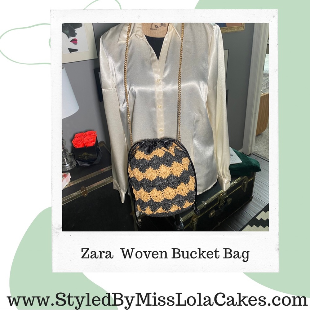 Zara crossbody bucket bag